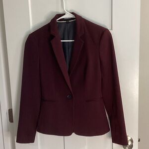 Express Burgundy Women's Blazer